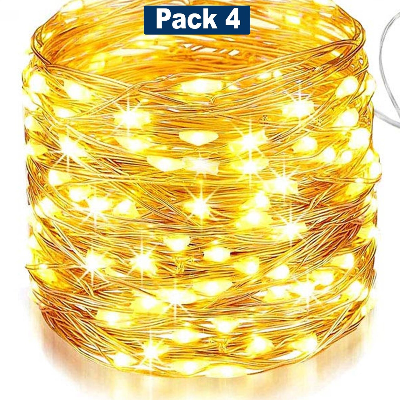 Flexible 200 LED Solar Fairy Lights, 72ft Copper Wire, 8 Lighting Effects